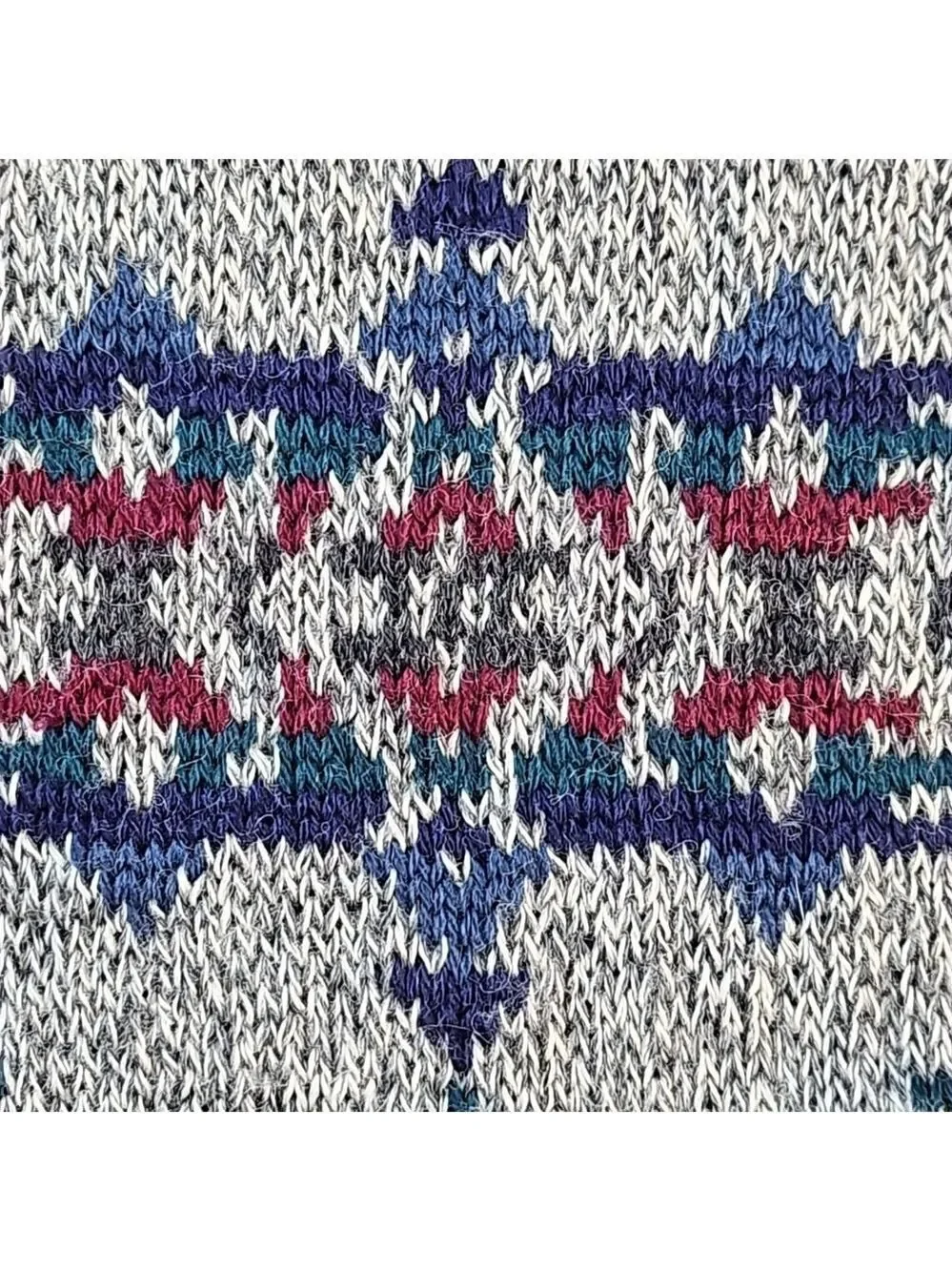 Nomadic Traders 100% Wool Knit Southwest Nordic Crew Neck Pullover Sweater